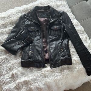 Leather Guess jacket